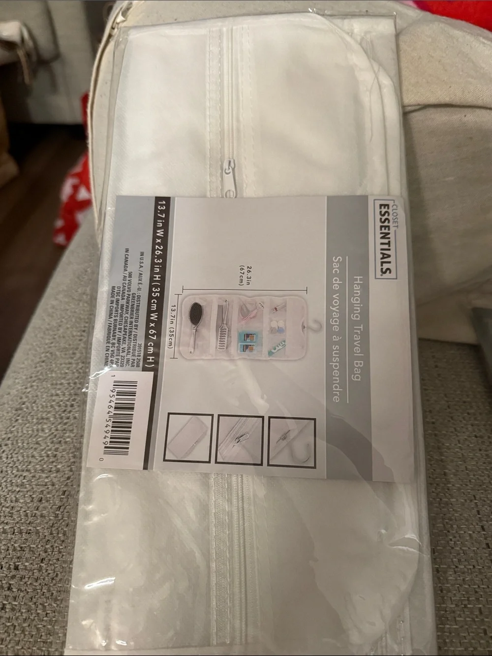 TOILETRIES BAG. Closet Essentials White Mesh Laundry Bags - 3 Pack. DORM ESSE